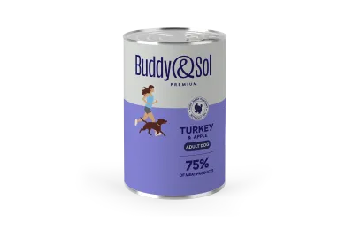 Buddy&Sol ADULT Влажный корм премиум-класса для собак всех пород (индейка с ябл…