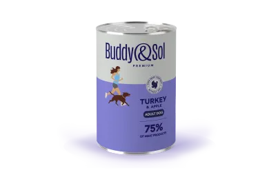 B&S PREMIUM  Влажный корм д/собак всех пород (индейка с яблоком), 410г, BS452