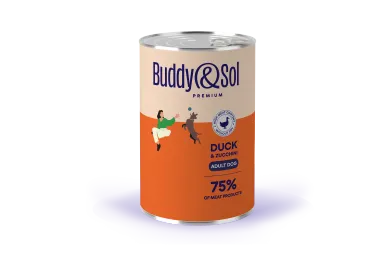 B&S PREMIUM Влажный корм д/собак всех пород (телятина, с уткой и цукини), 410г, BS454
