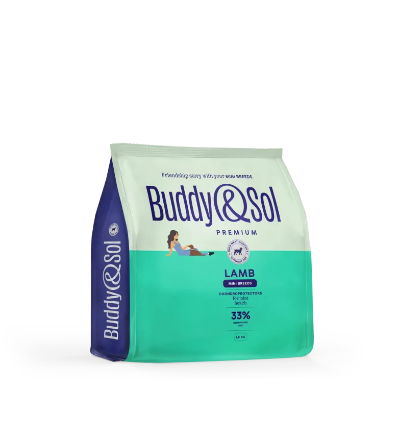 Buddy&Sol PREMIUM ADULT MINI Полнорационный сухой корм премиум-класса с ягнёнком для маленьких пород 1,8