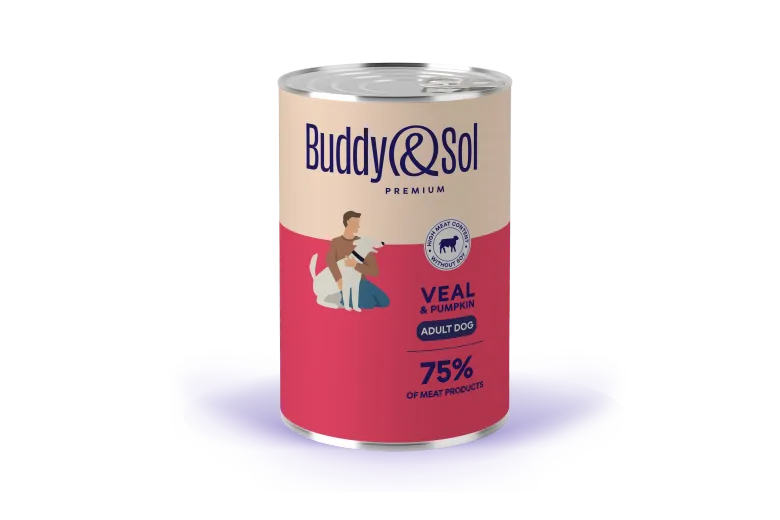 B&S PREMIUM Влажный корм д/собак всех пород (телятина с тыквой), 410г, BS451