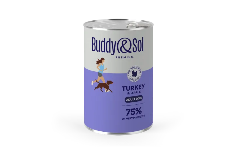 Buddy&Sol ADULT Влажный корм премиум-класса для собак всех пород (индейка с ябл… — вид 1