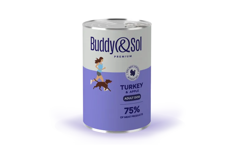 B&S PREMIUM  Влажный корм д/собак всех пород (индейка с яблоком), 410г, BS452